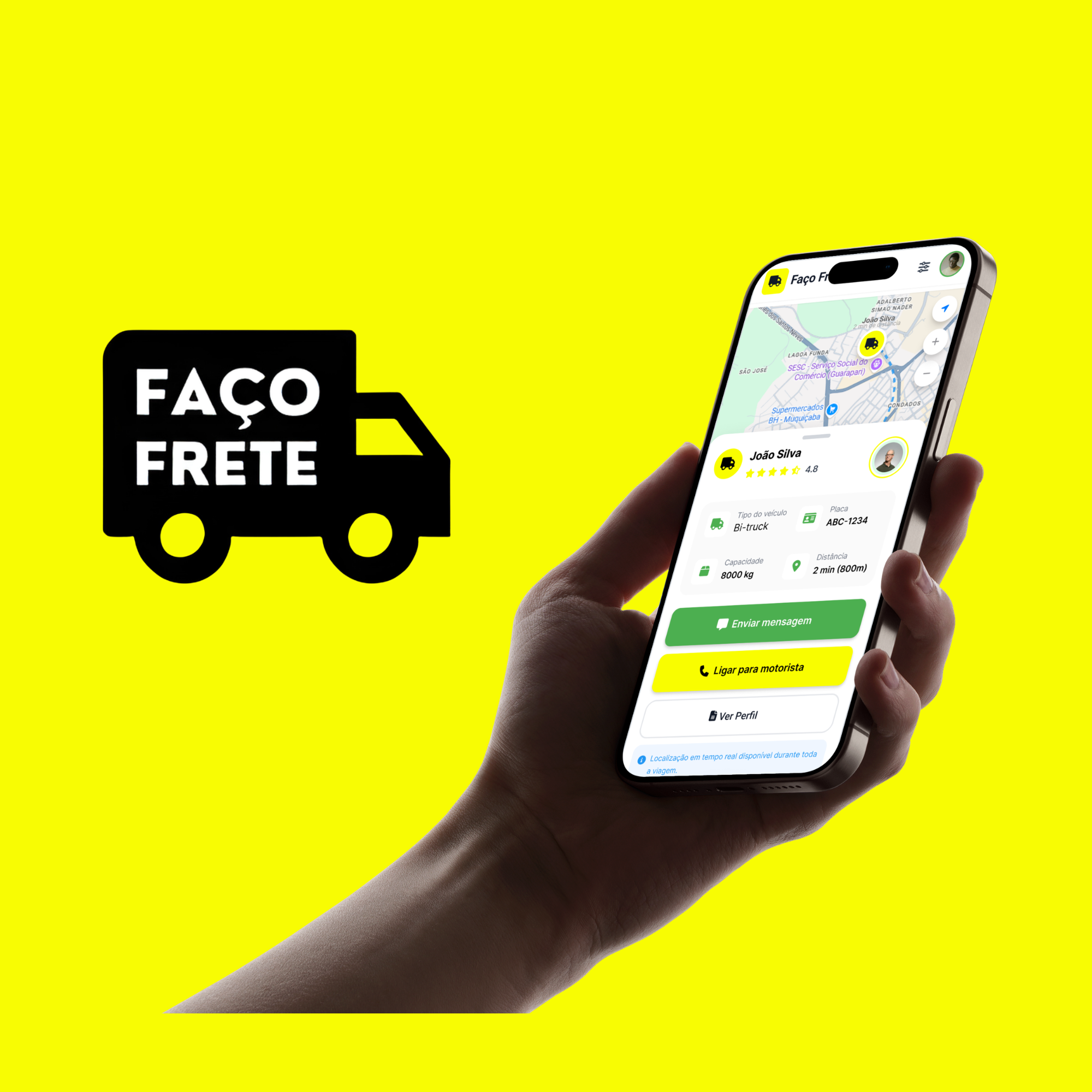 Faço Frete App — fretes e entregas com rastreio em tempo real